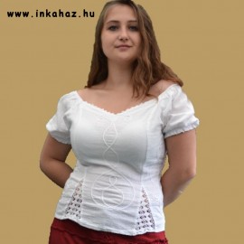 White short sleeve blouse